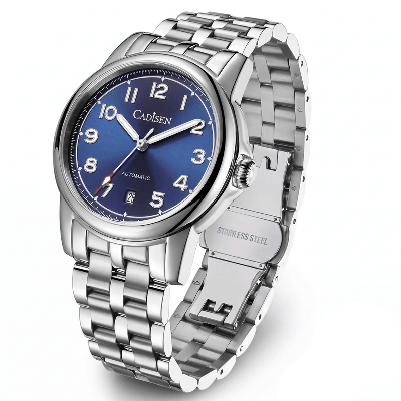 Relógio Masculino Automático Cadisen Sterling Azul 5