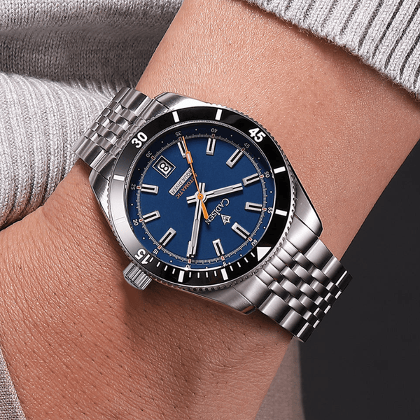 Relógio Masculino Automático Azul Cadisen Triton Bluewater 2