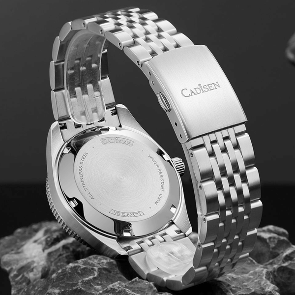Relógio Masculino Automático Azul Cadisen Triton Bluewater 3