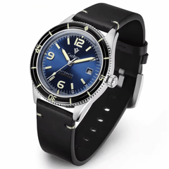 Relógio Masculino Automático Azul Cadisen Vanguard Atlantic 1