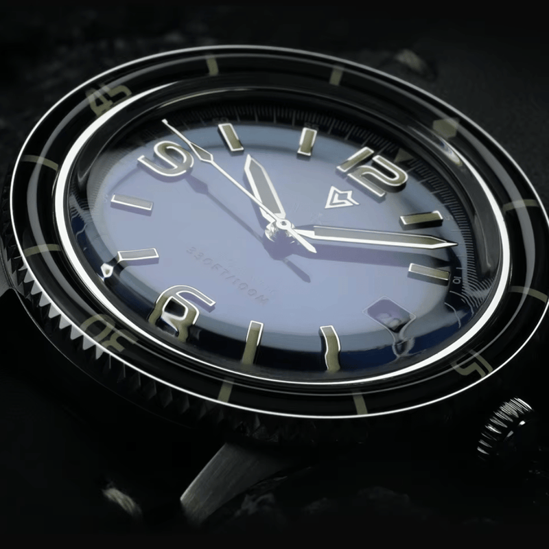 Relógio Masculino Automático Azul Cadisen Vanguard Atlantic 9