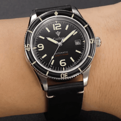 Relógio Masculino Automático Preto Cadisen Vanguard Onyx 2