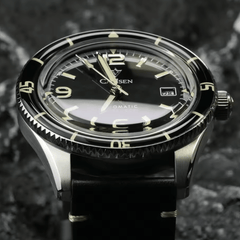 Relógio Masculino Automático Preto Cadisen Vanguard Onyx 8