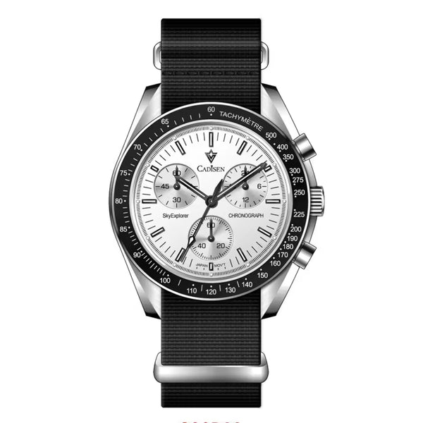 Relógio Cadisen Quartzo Cronógrafo Altavia Alpine branco 1