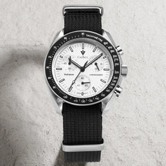 Relógio Cadisen Quartzo Cronógrafo Altavia Alpine branco 6