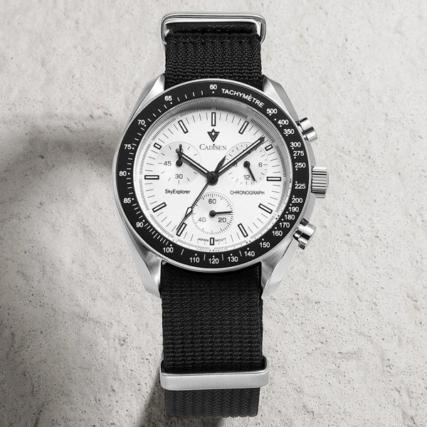 Relógio Cadisen Quartzo Cronógrafo Altavia Alpine branco 6