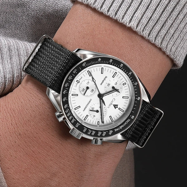 Relógio Cadisen Quartzo Cronógrafo Altavia Alpine branco 2