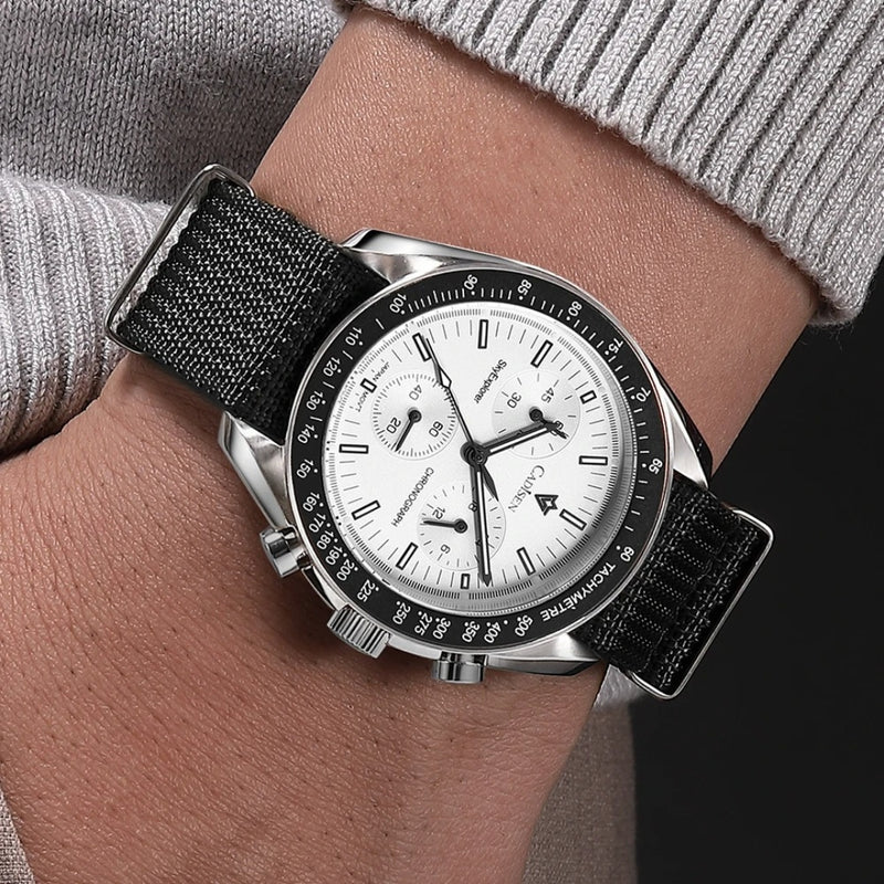 Relógio Cadisen Quartzo Cronógrafo Altavia Alpine branco 2