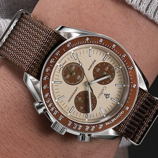 Relógio Cadisen Quartzo Cronógrafo Altavia Desert Sand marrom 2