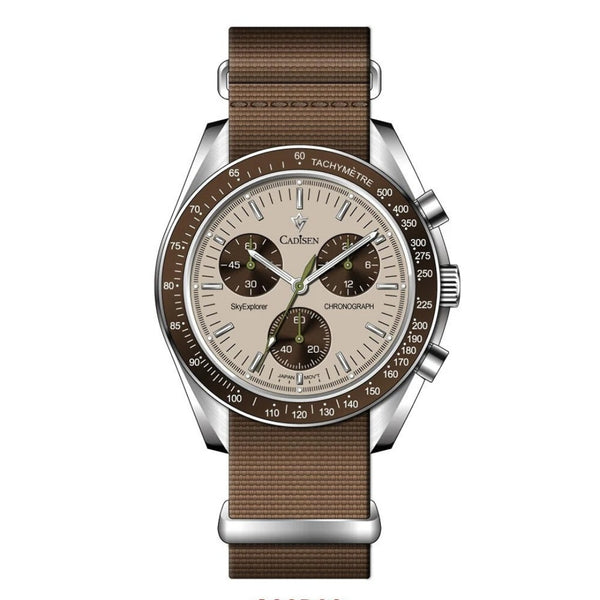 Relógio Cadisen Quartzo Cronógrafo Altavia Desert Sand marrom 1