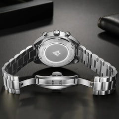 Relógio Cadisen Quartzo Cronógrafo Le Mans Glacier White branco 2