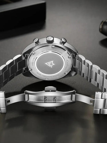 Relógio Cadisen Quartzo Cronógrafo Le Mans Glacier White branco 2