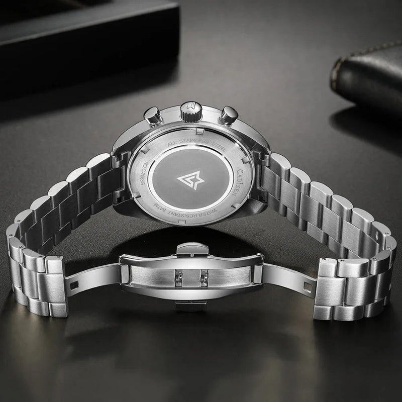 Relógio Cadisen Quartzo Cronógrafo Le Mans Glacier White branco 2