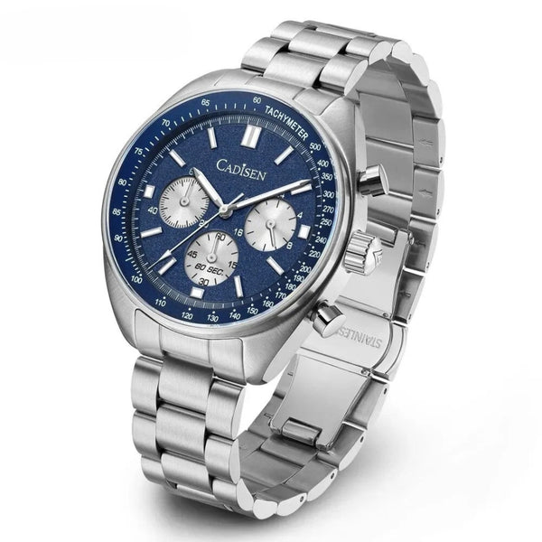 Relógio Cadisen Quartzo Cronógrafo Le Mans Midnight Blue Azul 1