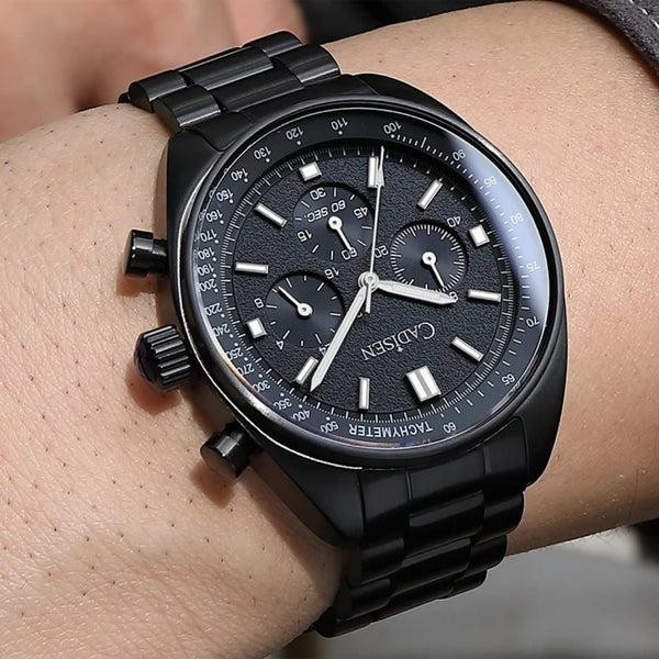 Relógio Quartzo Cronógrafo Le Mans Phantom Black preto 2