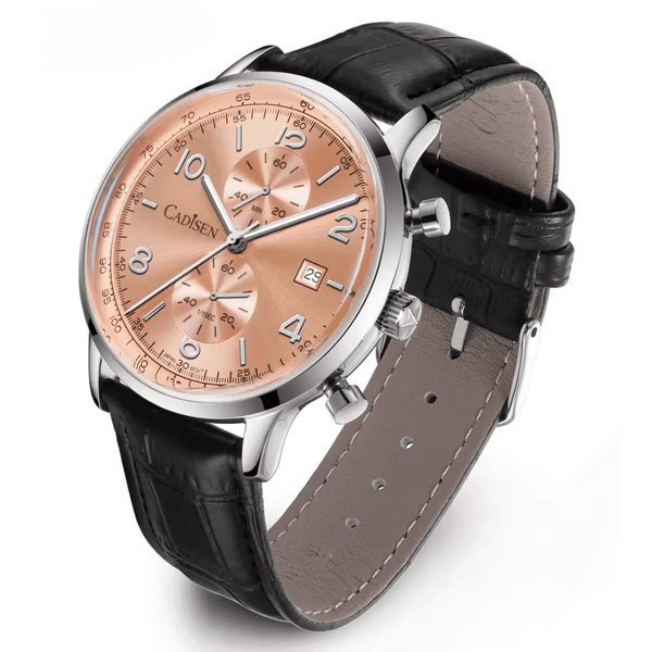 Relógio Quartzo Masculino Laranja Cadisen Aurelis Cameo 1