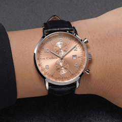 Relógio Quartzo Masculino Laranja Cadisen Aurelis Cameo 2