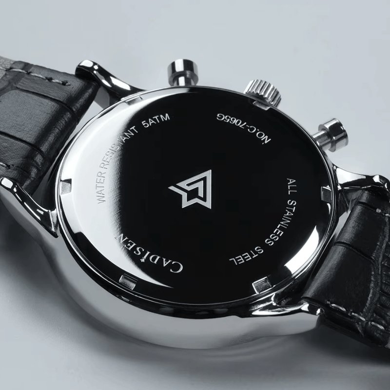 Relógio Quartzo Masculino Laranja Cadisen Aurelis Cameo 3