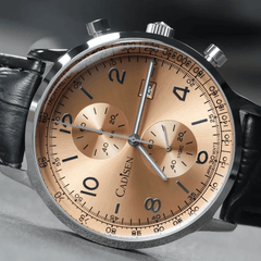 Relógio Quartzo Masculino Laranja Cadisen Aurelis Cameo 8