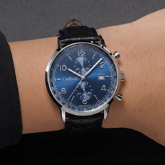Relógio Quartzo Masculino Azul Cadisen Aurelis Caspian 2