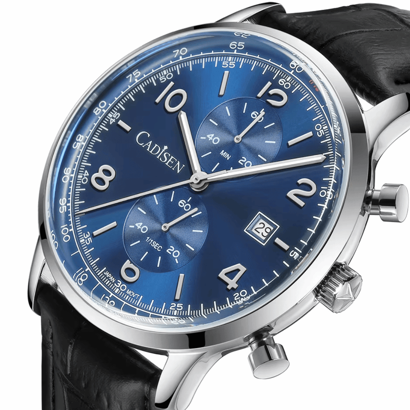 Relógio Quartzo Masculino Azul Cadisen Aurelis Caspian 6