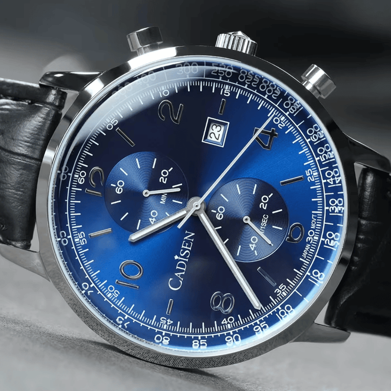 Relógio Quartzo Masculino Azul Cadisen Aurelis Caspian 8