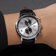Relógio Quartzo Masculino Branco Cadisen Aurelis Parian 2