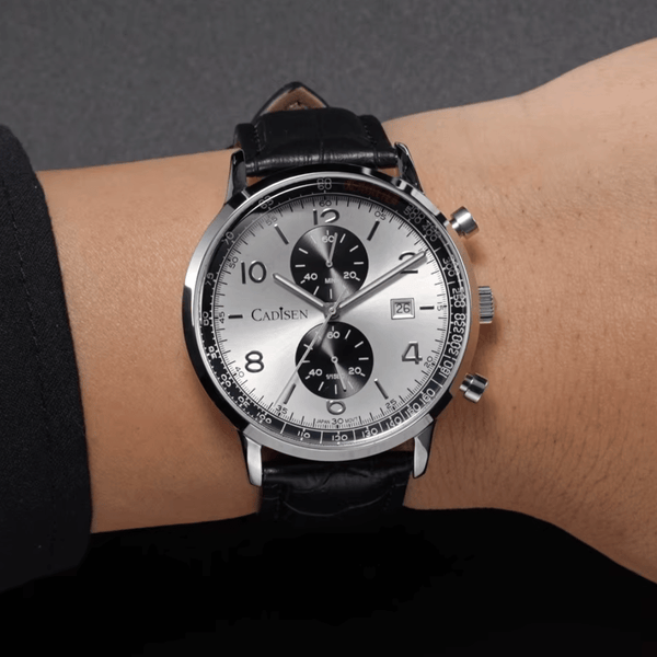 Relógio Quartzo Masculino Branco Cadisen Aurelis Parian 2