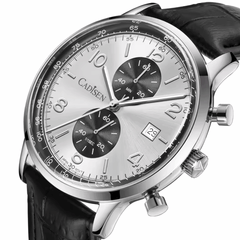 Relógio Quartzo Masculino Branco Cadisen Aurelis Parian 6