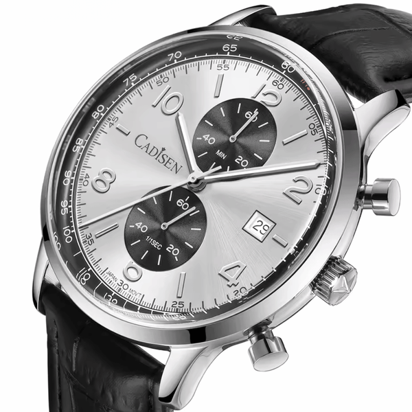 Relógio Quartzo Masculino Branco Cadisen Aurelis Parian 6