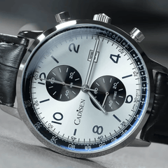 Relógio Quartzo Masculino Branco Cadisen Aurelis Parian 8