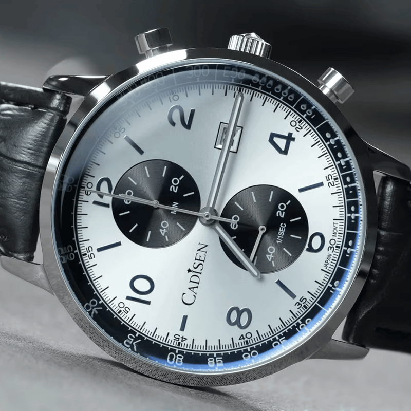 Relógio Quartzo Masculino Branco Cadisen Aurelis Parian 8