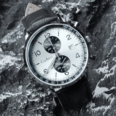 Relógio Quartzo Masculino Branco Cadisen Aurelis Parian 10