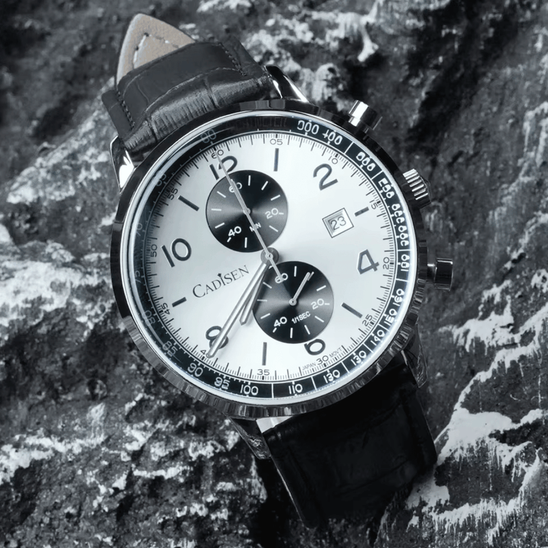Relógio Quartzo Masculino Branco Cadisen Aurelis Parian 10