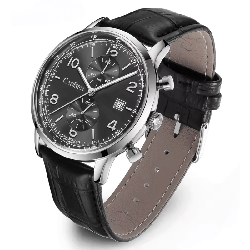 Relógio Quartzo Masculino Preto Cadisen Aurelis Raven 1