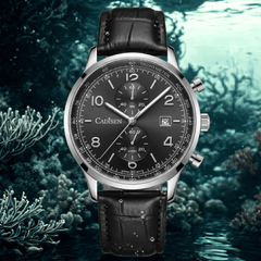 Relógio Quartzo Masculino Preto Cadisen Aurelis Raven 11