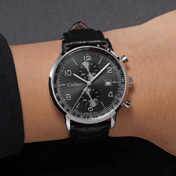 Relógio Quartzo Masculino Preto Cadisen Aurelis Raven 2