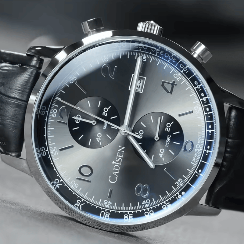 Relógio Quartzo Masculino Preto Cadisen Aurelis Raven 7