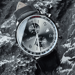 Relógio Quartzo Masculino Preto Cadisen Aurelis Raven 10