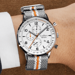 Relógio Quartzo Masculino Cinza Cadisen Brevont Alloy 2