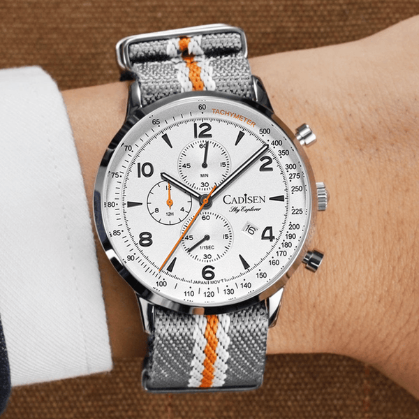 Relógio Quartzo Masculino Cinza Cadisen Brevont Alloy 2