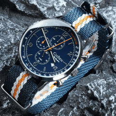 Relógio Quartzo Masculino Azul Cadisen Brevont Shoal 9
