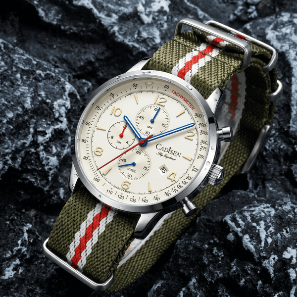 Relógio Quartzo Masculino Verde Cadisen Brevont Thicket 9