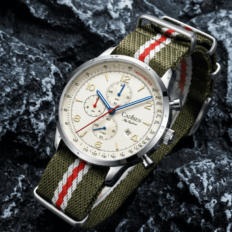 Relógio Quartzo Masculino Verde Cadisen Brevont Thicket 9